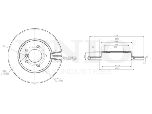 Front brake disc photo