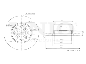 Front brake disc photo