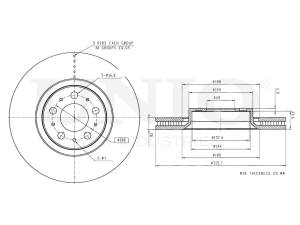 Front brake disc photo
