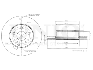 Front brake disc photo