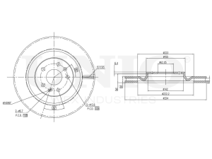 Front brake disc photo