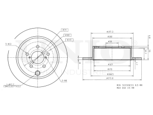 Rear brake disc photo