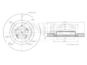 Front brake disc with Geomet® coating photo