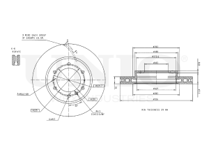Front brake disc with Geomet® coating photo