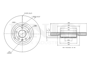 Front brake disc with Geomet® coating photo