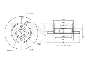 Front brake disc with Geomet® coating photo