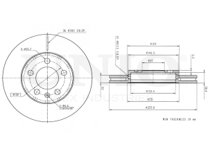 Front brake disc photo