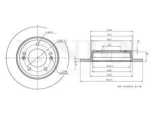 Rear brake disc photo