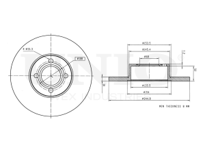 Rear brake disc photo