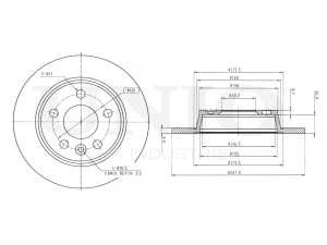 Rear brake disc photo