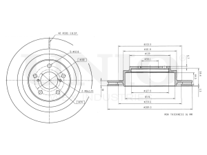 Rear brake disc photo