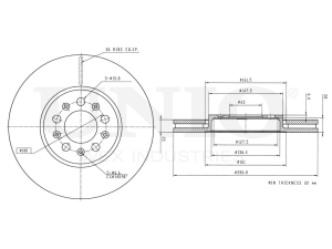 Front brake disc photo