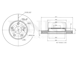 Front brake disc photo
