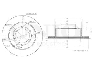 Rear brake disc photo