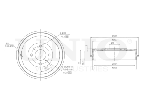 Rear brake drum photo