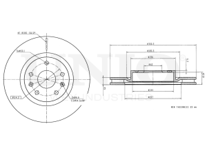 Front brake disc photo