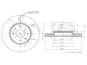 Front brake disc photo