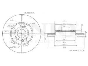Front brake disc photo
