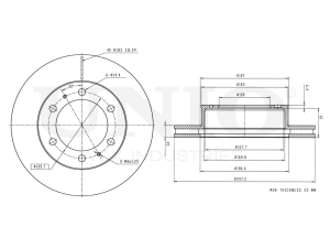 Front brake disc photo