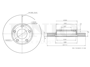 Front brake disc photo