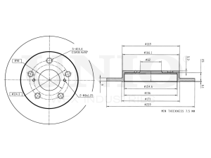 Rear brake disc photo