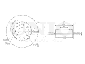 Front brake disc with Geomet® coating photo