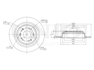 Rear brake disc with Geomet® coating photo
