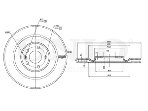 Rear brake disc with Geomet® coating photo