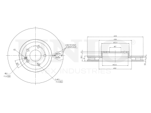 Front brake disc with Geomet® coating photo