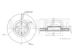 Front brake disc with Geomet® coating photo