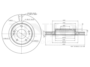 Front brake disc photo