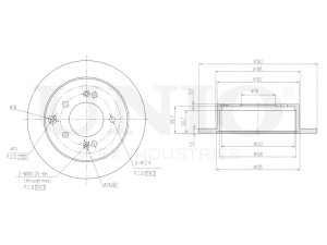 Rear brake disc photo