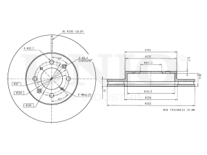 Front brake disc photo