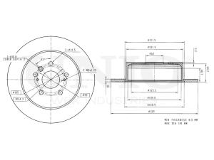 Rear brake disc photo