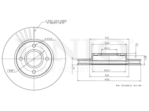 Front brake disc photo