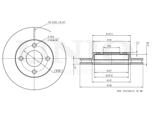 Front brake disc photo