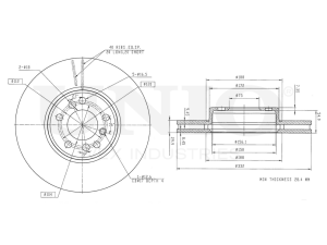 Front brake disc photo