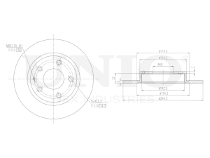 Rear brake disc photo