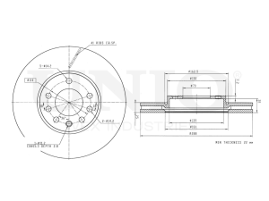 Front brake disc photo