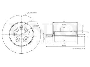 Front brake disc photo