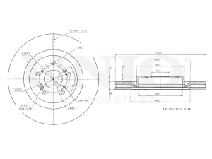 Front brake disc photo