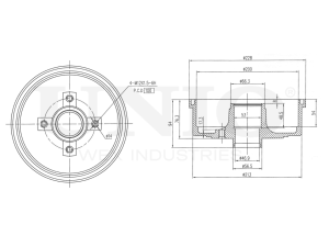 Rear brake drum photo
