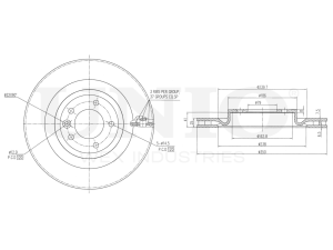Rear brake disc photo