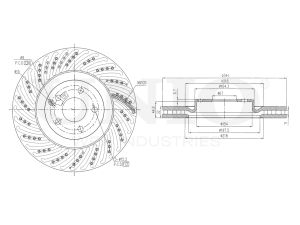 Front brake disc photo