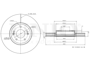 Front brake disc photo