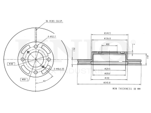 Front brake disc photo