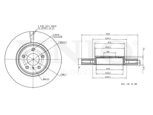 Front brake disc photo