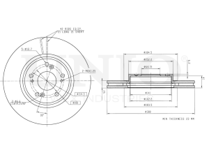 Front brake disc photo