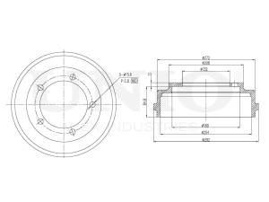 Rear brake drum photo