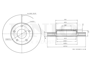 Front brake disc photo